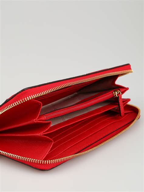 red michael kors wallets|michael kors bright red wallet.